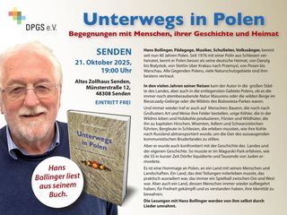 Lesung mit Hans Bollinger in Senden