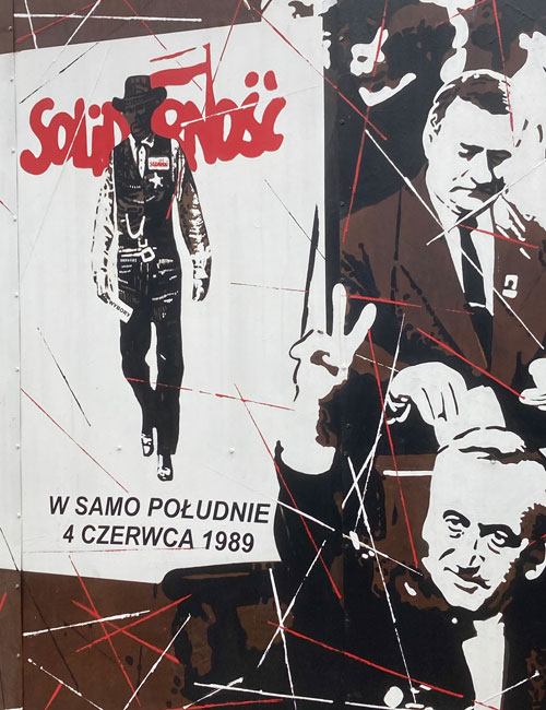 Solidarność-Plakat, Kreisau (Krzyżowa), Foto: © Karl-Heinz Kocar